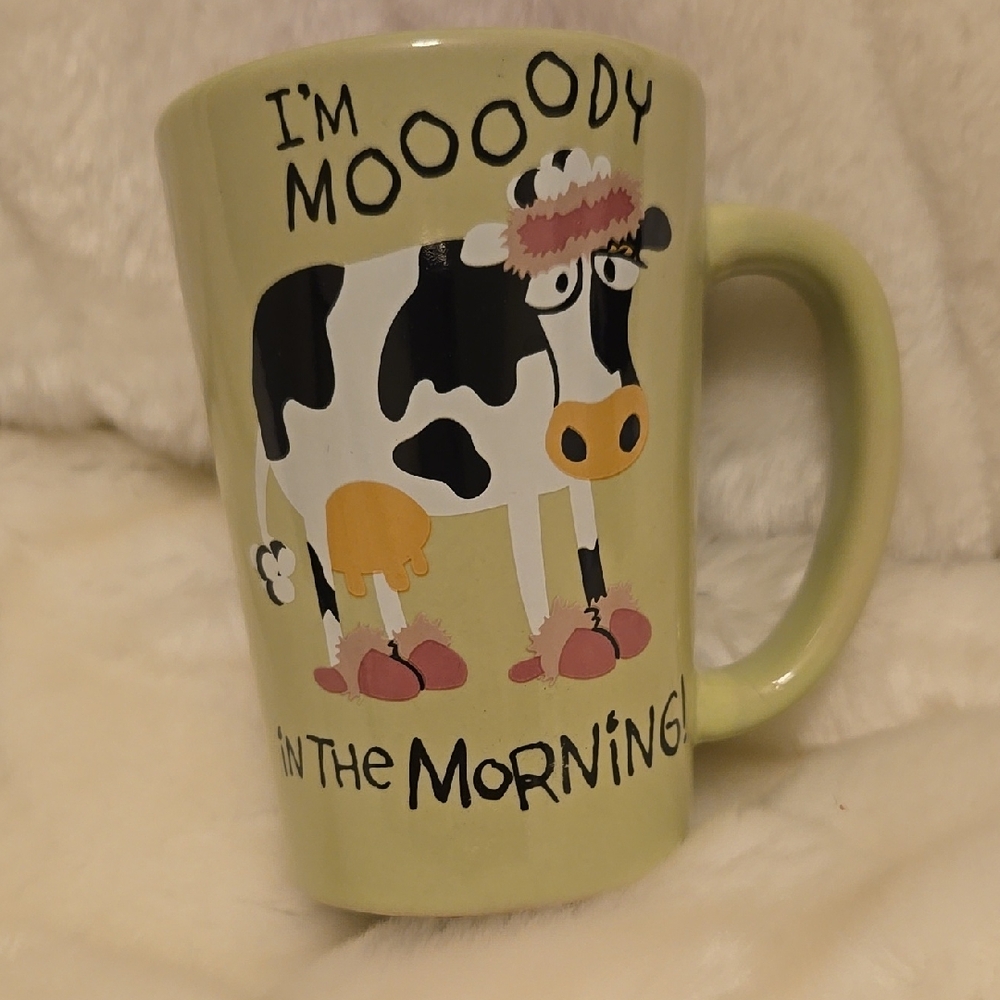Lazy One Green Cow Mug